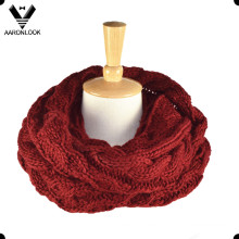 Moda gruesa cable caliente Knitting Snood